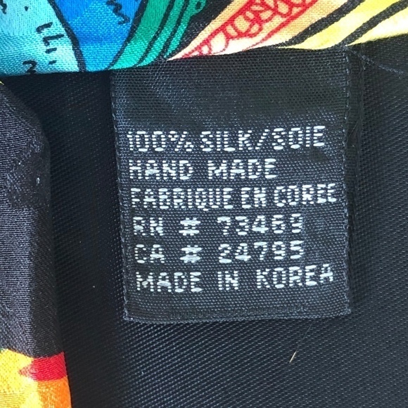 Addiction | Wall Street Cartoon Bright Silk Tie - Picture 4 of 4